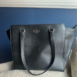 Kate Spade Black Textured Tote
